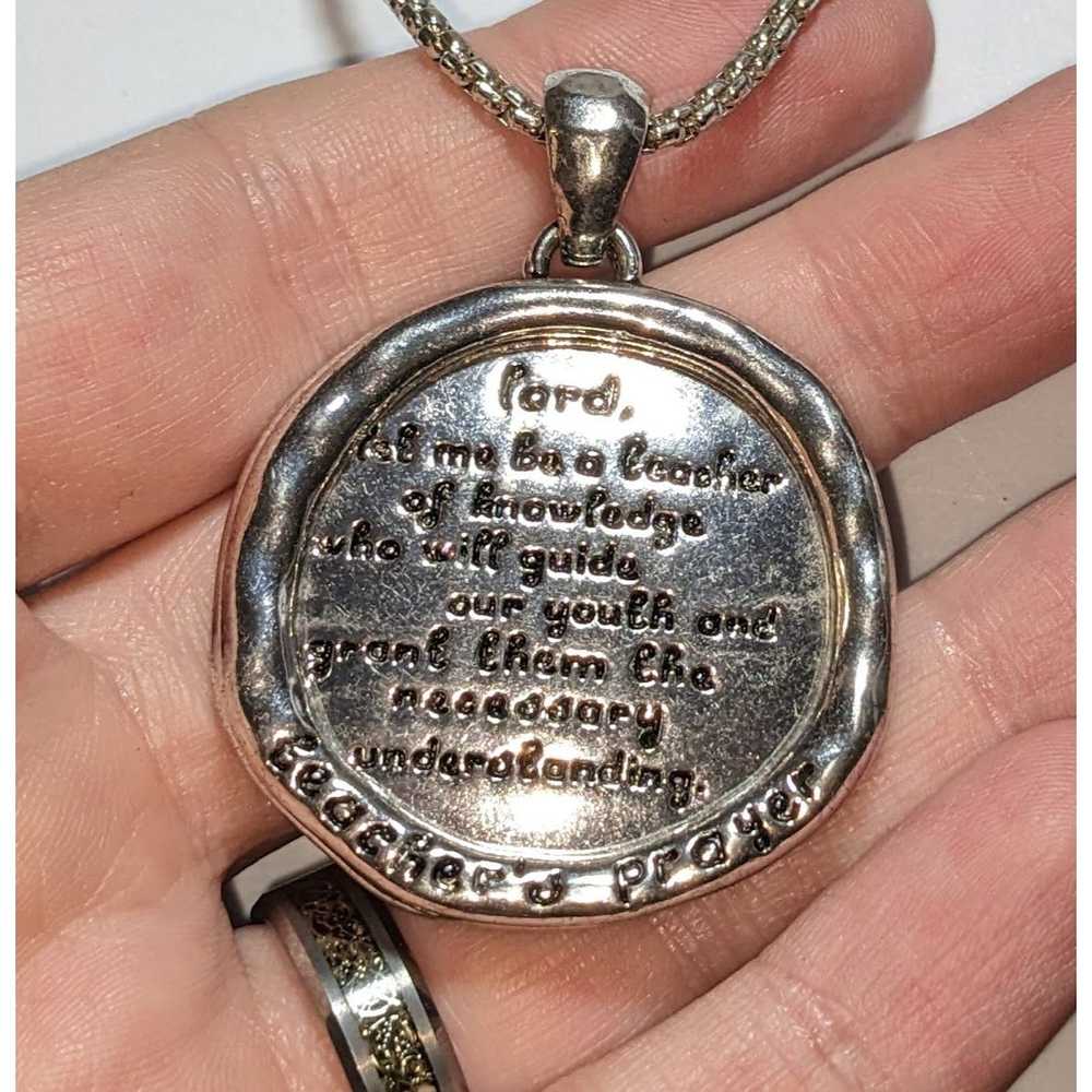 Other Teacher's Prayer Pendant Necklace - image 1