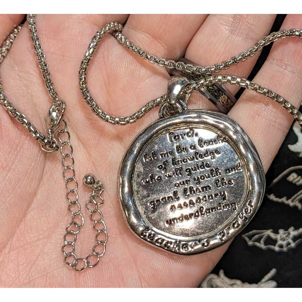 Other Teacher's Prayer Pendant Necklace - image 4