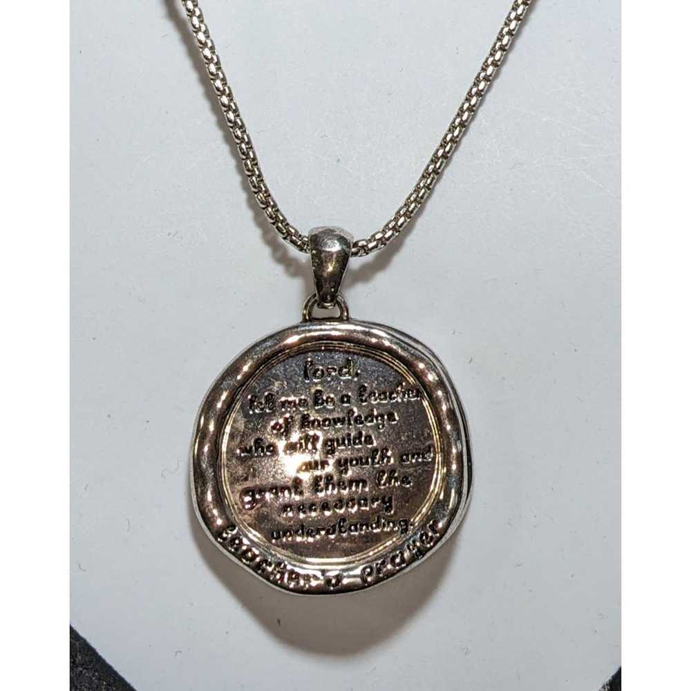 Other Teacher's Prayer Pendant Necklace - image 5