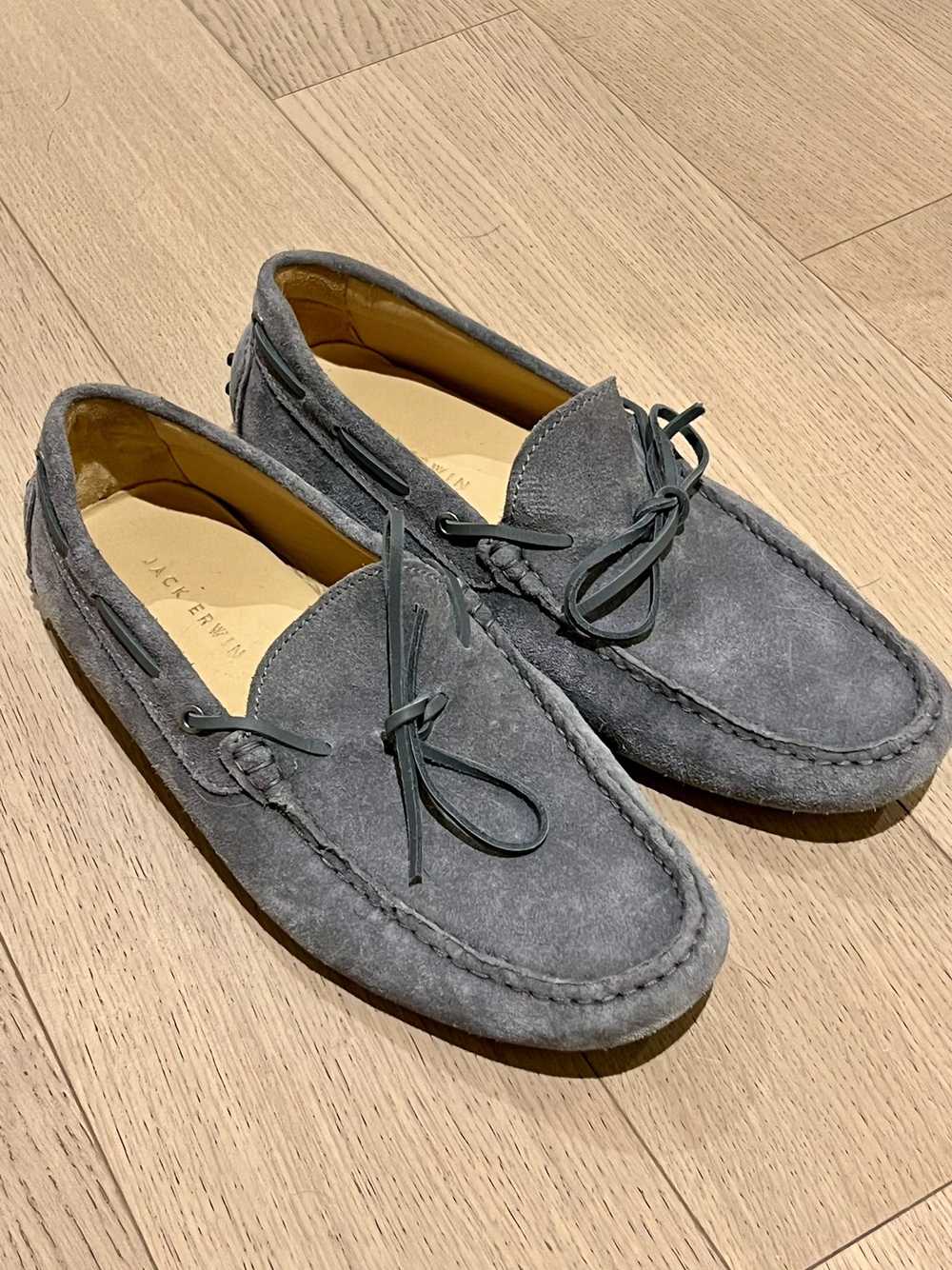 Jack Erwin Blue/Grey Driving Loafers - image 2