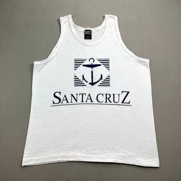 Vintage Vintage Santa Cruz Tank Top Medium White … - image 1