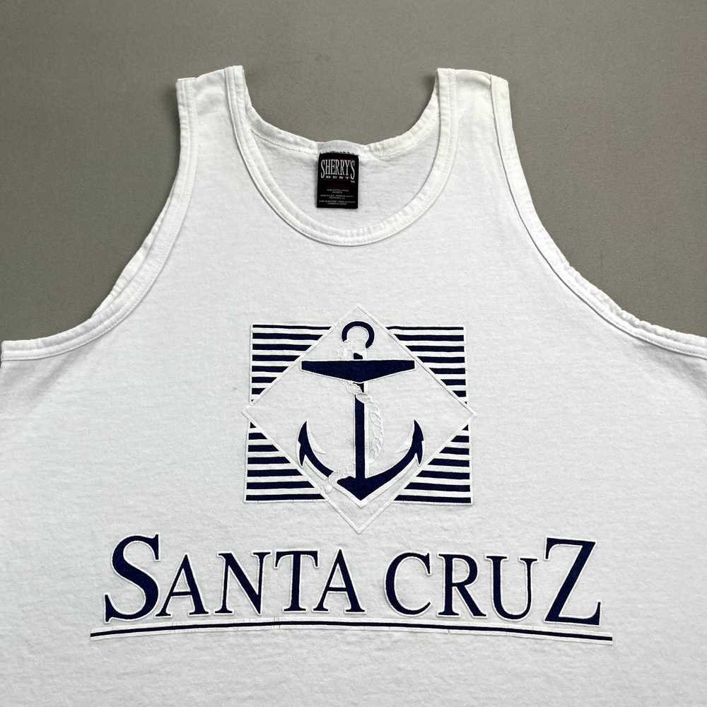 Vintage Vintage Santa Cruz Tank Top Medium White … - image 2