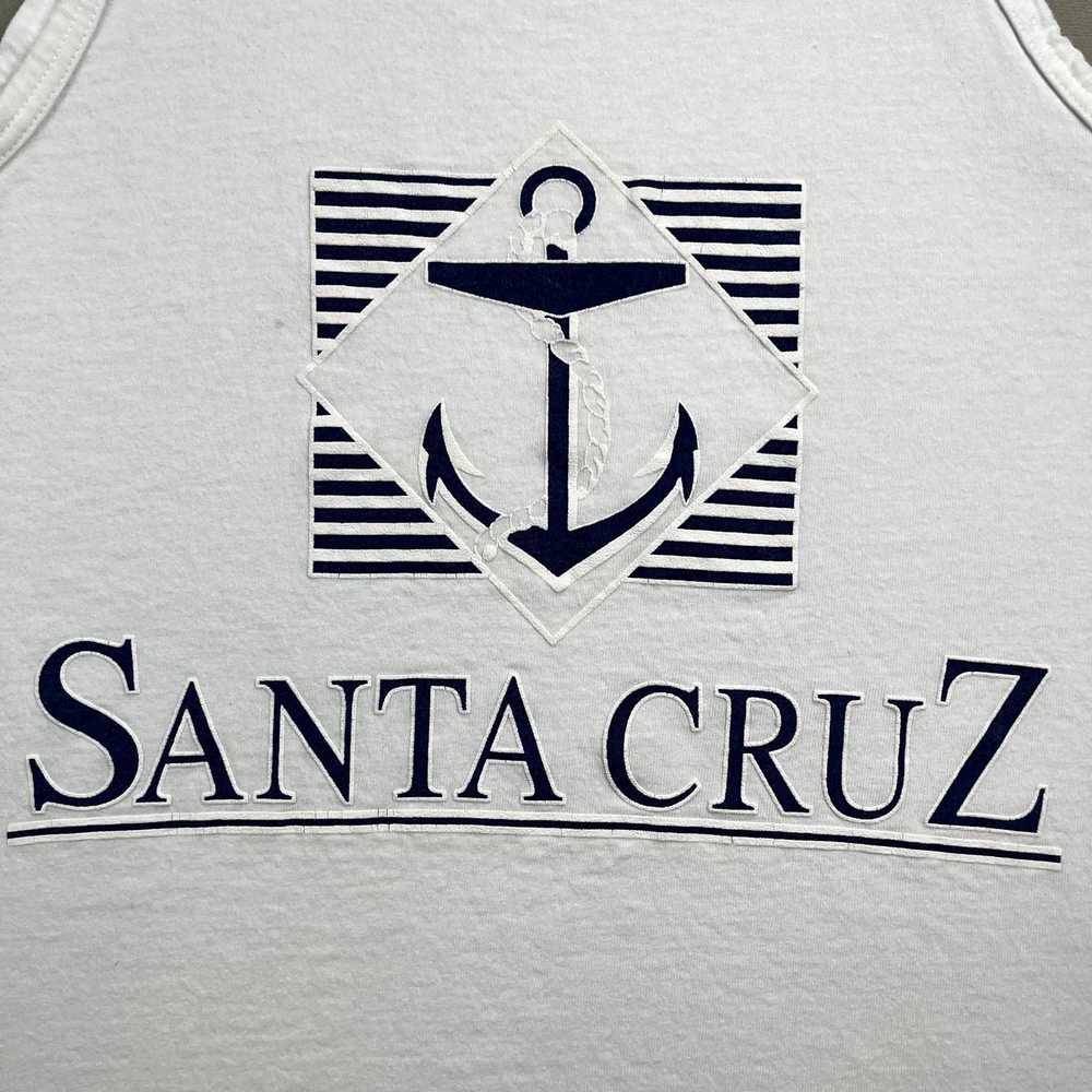 Vintage Vintage Santa Cruz Tank Top Medium White … - image 3