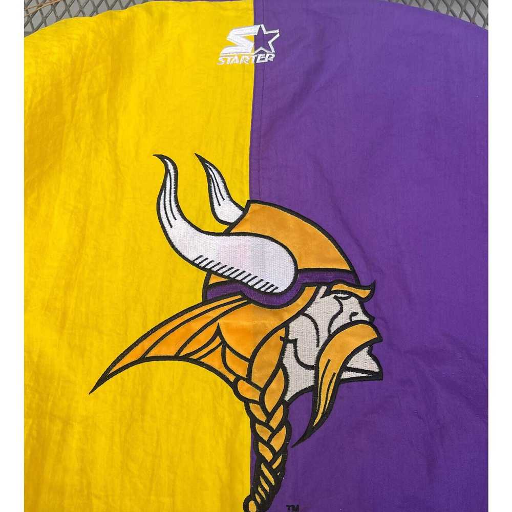 Starter Vintage Minnesota Vikings NFL Football Ja… - image 3