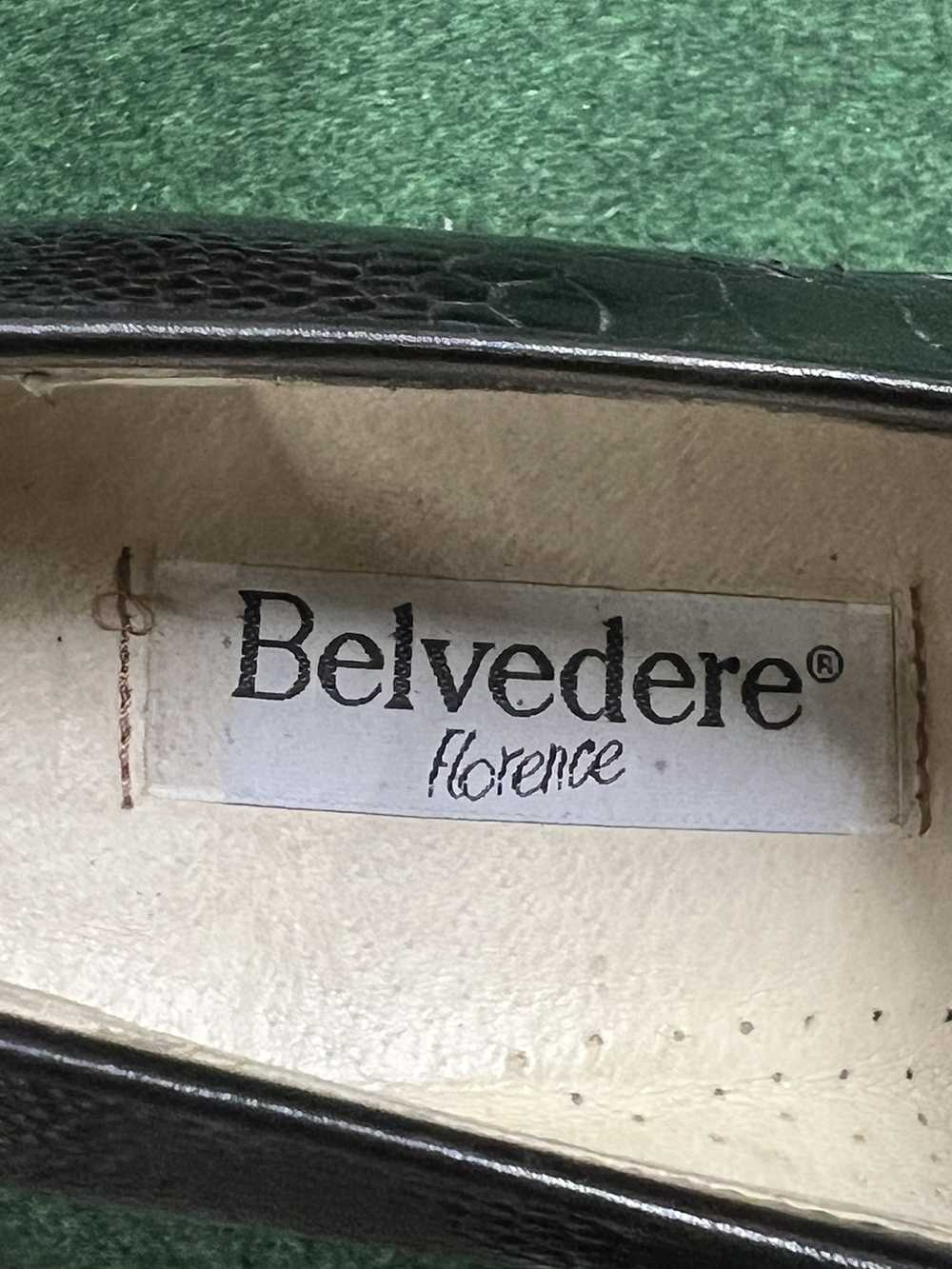 Belvedere × Leather Belvedere Vero Cuoio Alligato… - image 8