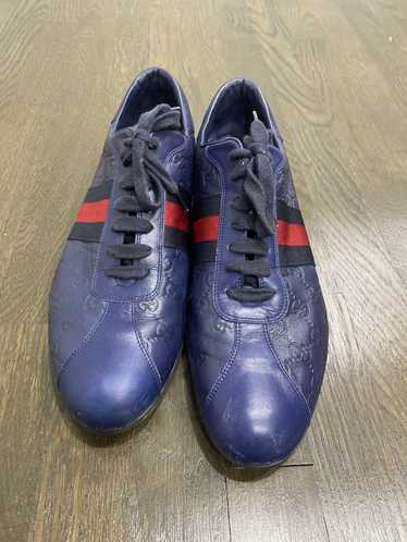 Gucci Gucci blue low sneakers vintage