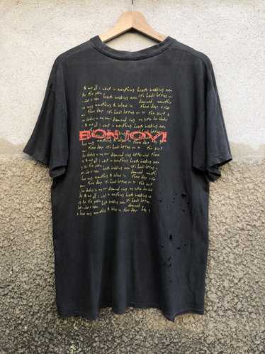Band Tees × Bon Jovi × Vintage Rare!! Vintage 90s… - image 1