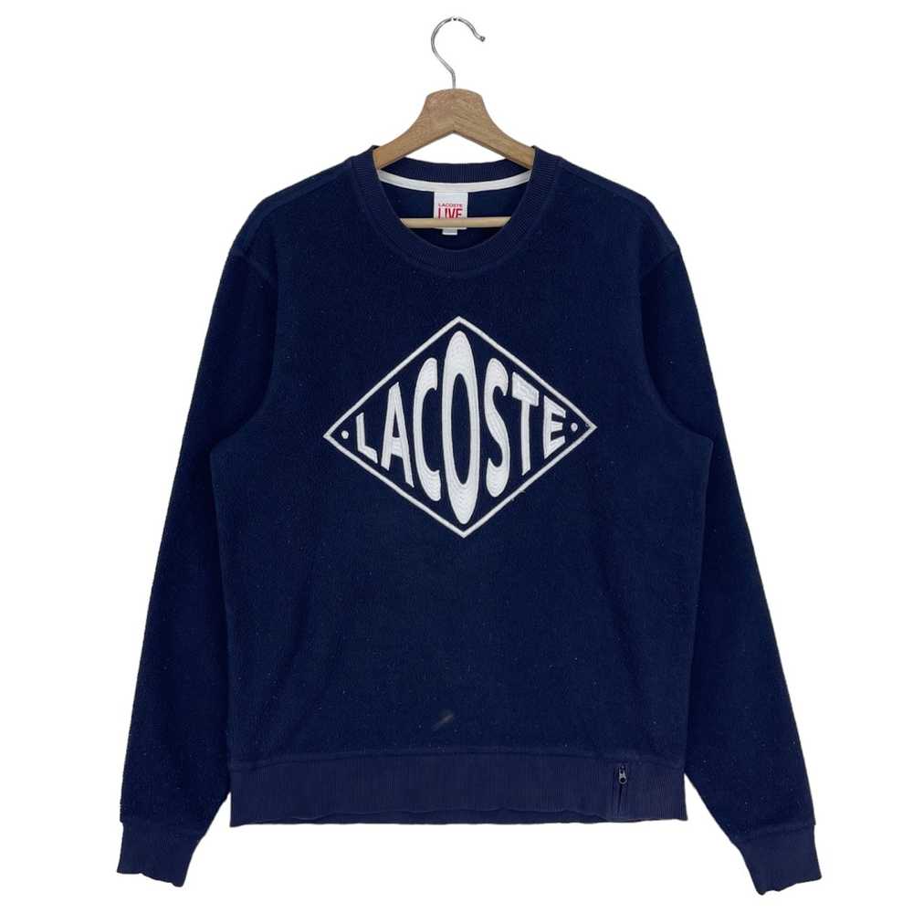 Lacoste × Vintage Lacoste Embroidered Big Logo Sw… - image 1