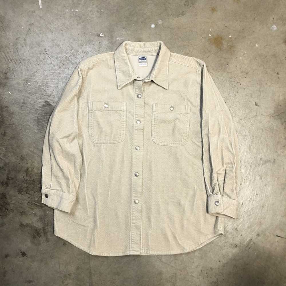 Streetwear × Vintage Vintage Corduroy Button Shir… - image 1