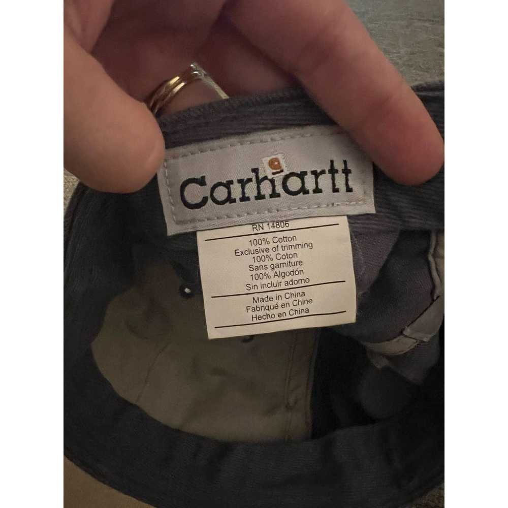 Carhartt Vintage Khaki and Blue Embroidered Carha… - image 6