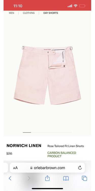 Orlebar Brown Luxury linen shorts