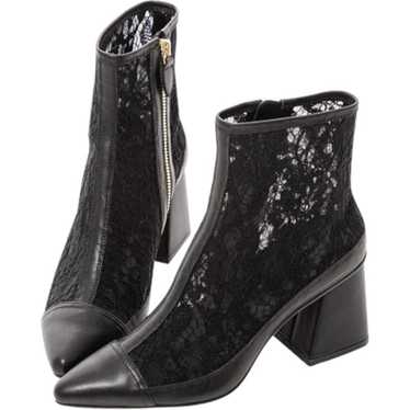 Rui RUI x GRACEGIFT Black Lace Boots, Size 7 - image 1