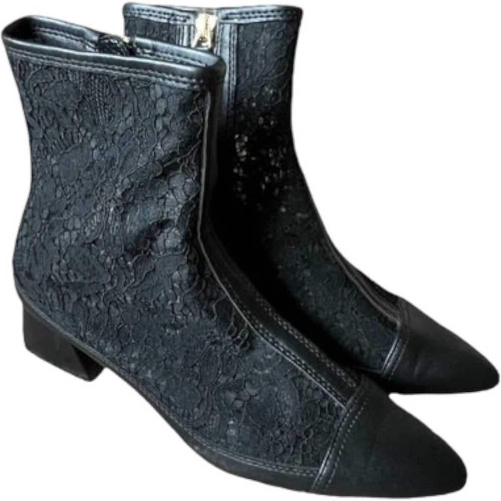 Rui RUI x GRACEGIFT Black Lace Boots, Size 7 - image 4