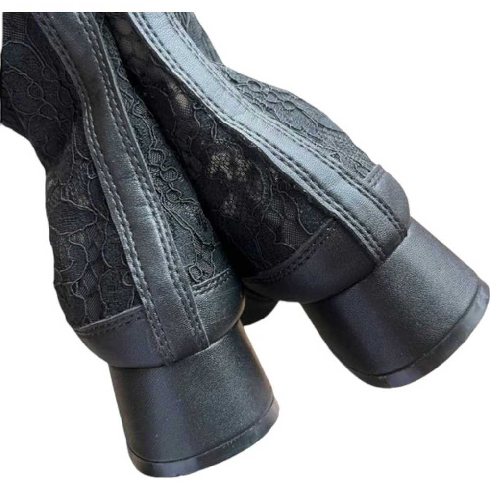 Rui RUI x GRACEGIFT Black Lace Boots, Size 7 - image 8