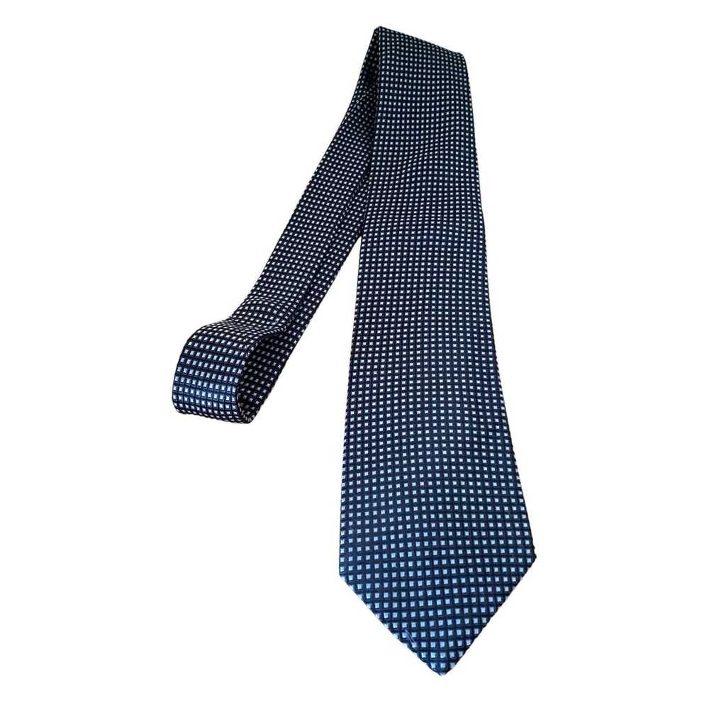 Hugo Boss BOSS HUGO BOSS Black Geometric Silk Tie… - image 6