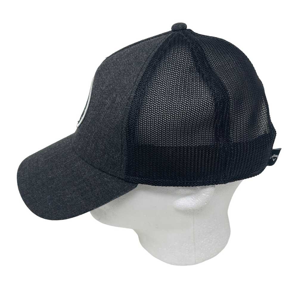 Callaway Callaway Golf Gray Black Trucker Hat Mes… - image 3
