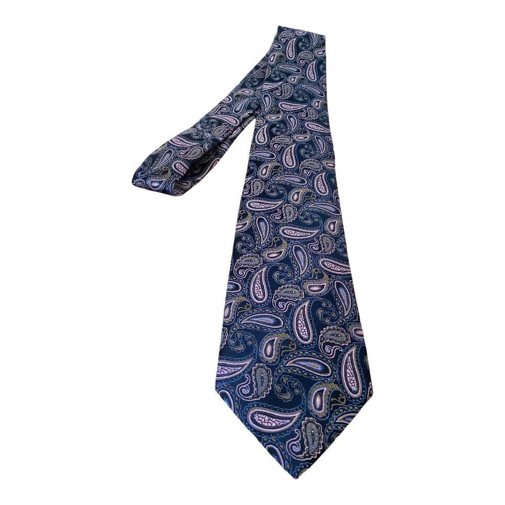 Serica SERICA Black Paisley Silk Tie Made In Ital… - image 7