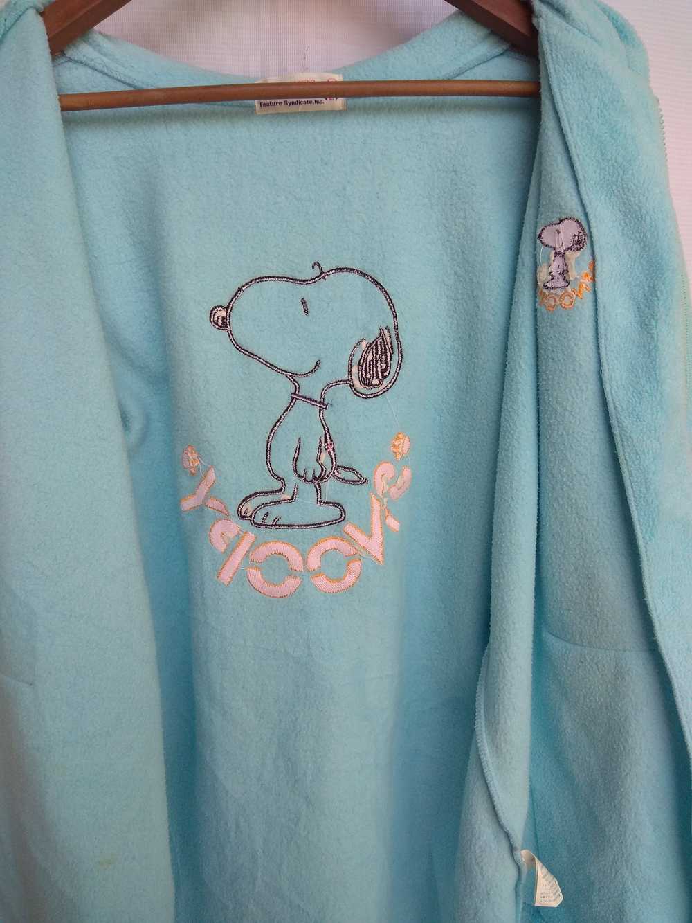 Peanuts × Rare × Streetwear pink snoopy fleece bi… - image 4