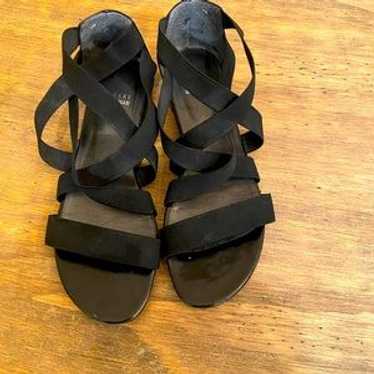 Stuart Weitzman 90s Style Strappy Elastic Sandals… - image 1