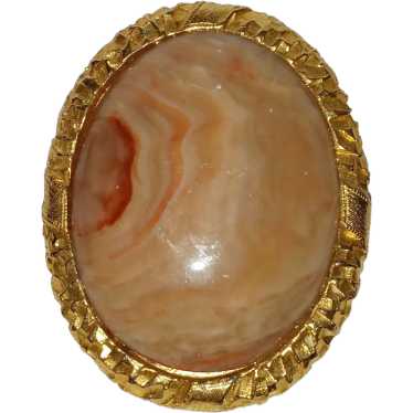 Spectacular Large Agate Brooch