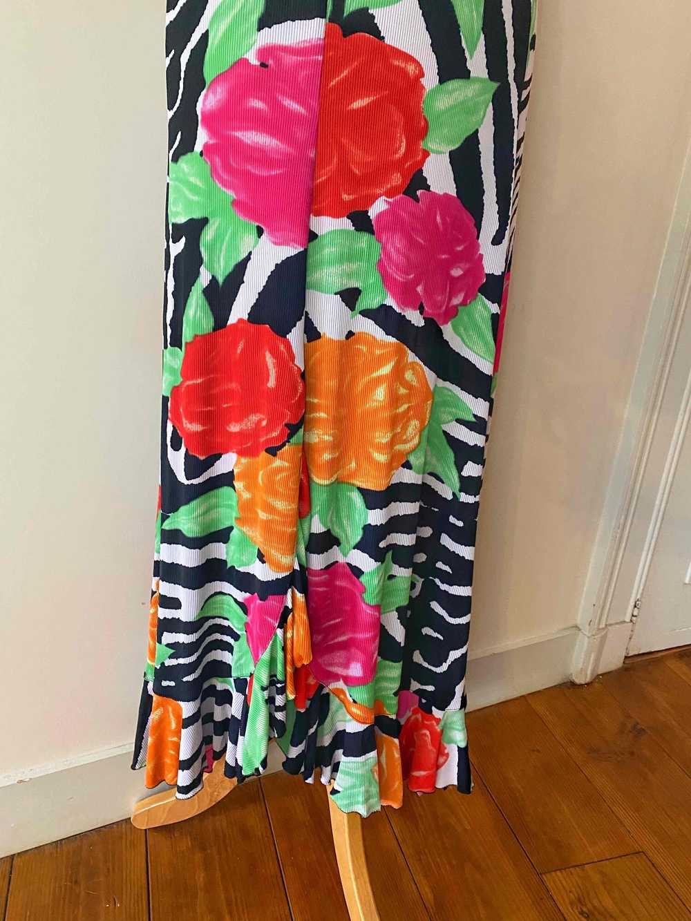 Skirt and top set - Floral zebra skirt and top se… - image 10