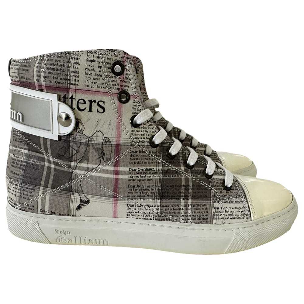 John Galliano Leather high trainers - image 1