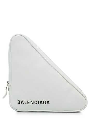 Balenciaga Pre-Owned Triangle logo-print clutch ba