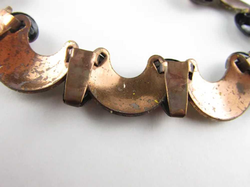 Vintage Copper Tone Adjustable Necklace - image 10