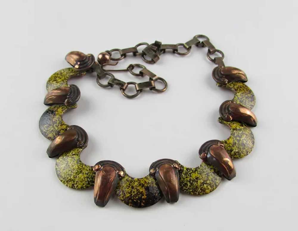 Vintage Copper Tone Adjustable Necklace - image 12