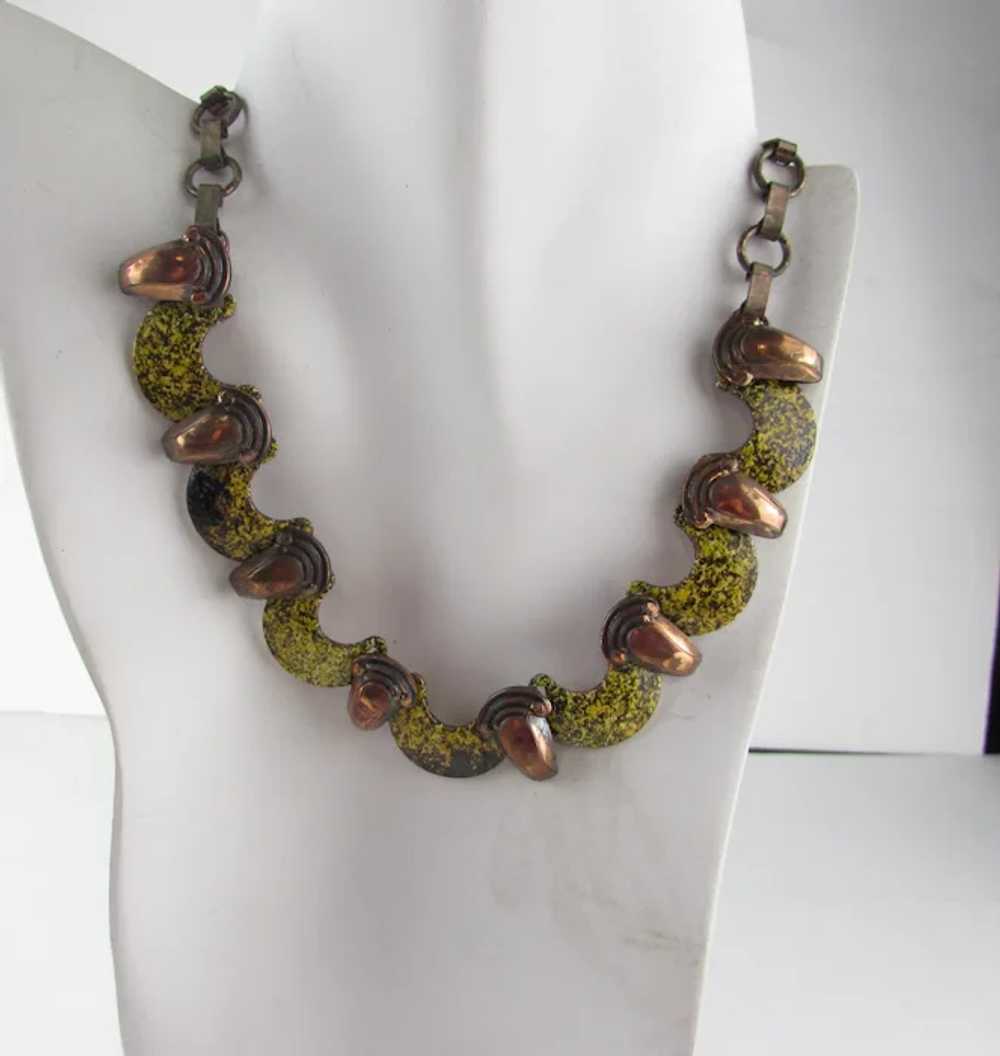 Vintage Copper Tone Adjustable Necklace - image 2