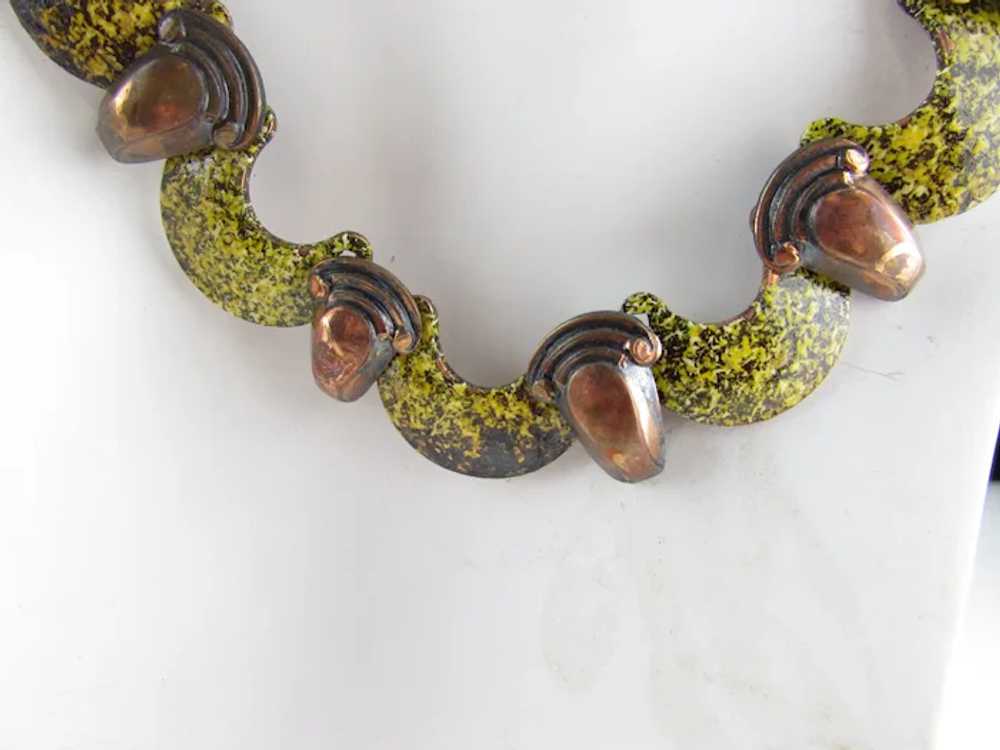 Vintage Copper Tone Adjustable Necklace - image 3