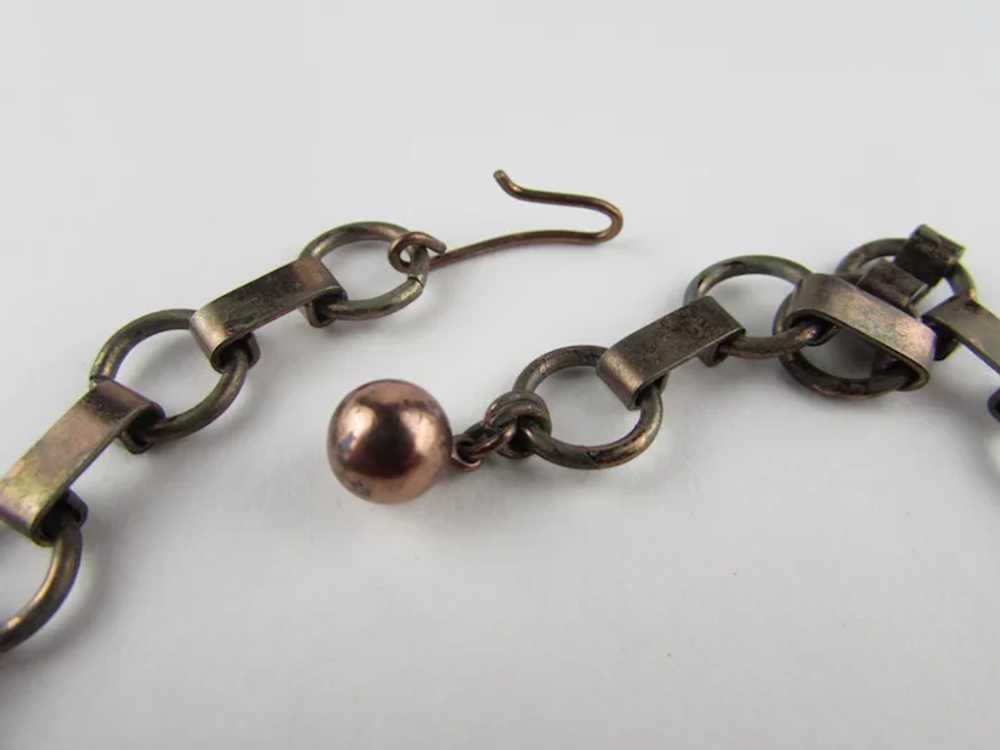 Vintage Copper Tone Adjustable Necklace - image 6