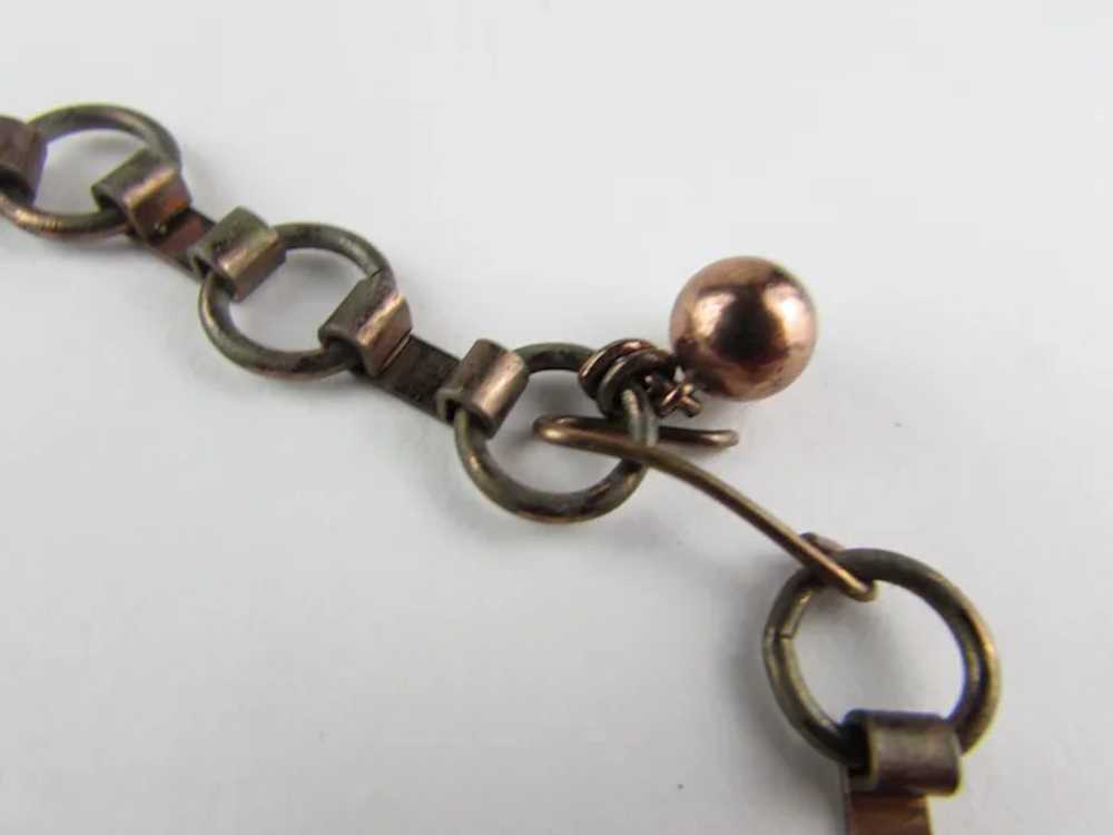 Vintage Copper Tone Adjustable Necklace - image 7