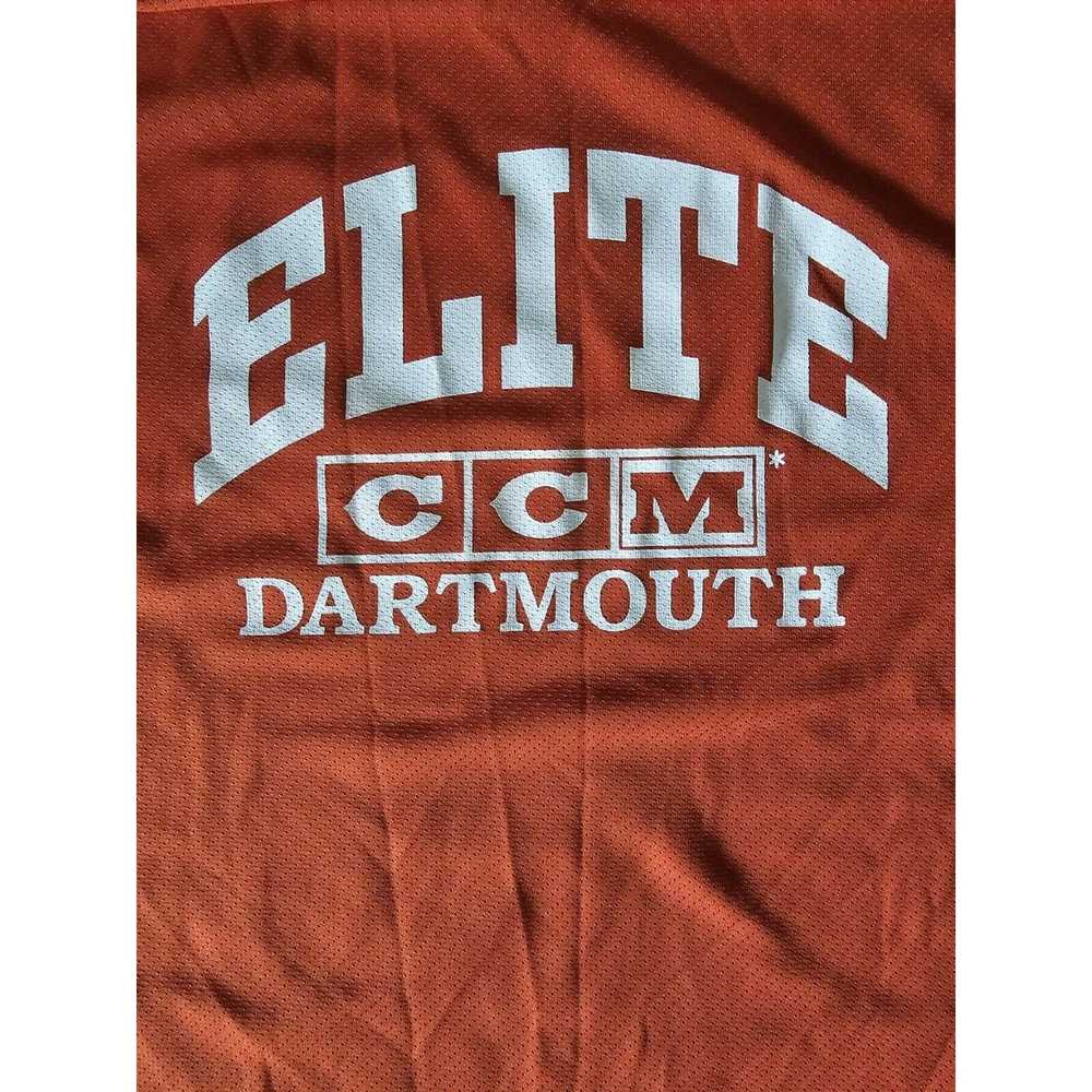 Ccm CCM Air Knit Elite Dartmouth Hockey Jersey Or… - image 2