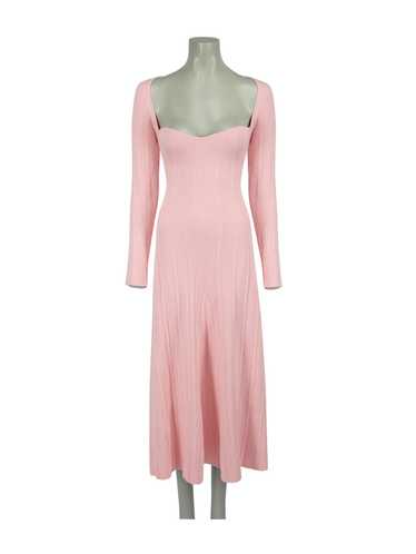 Anna Quan Pink Rib Knit Midi Dress
