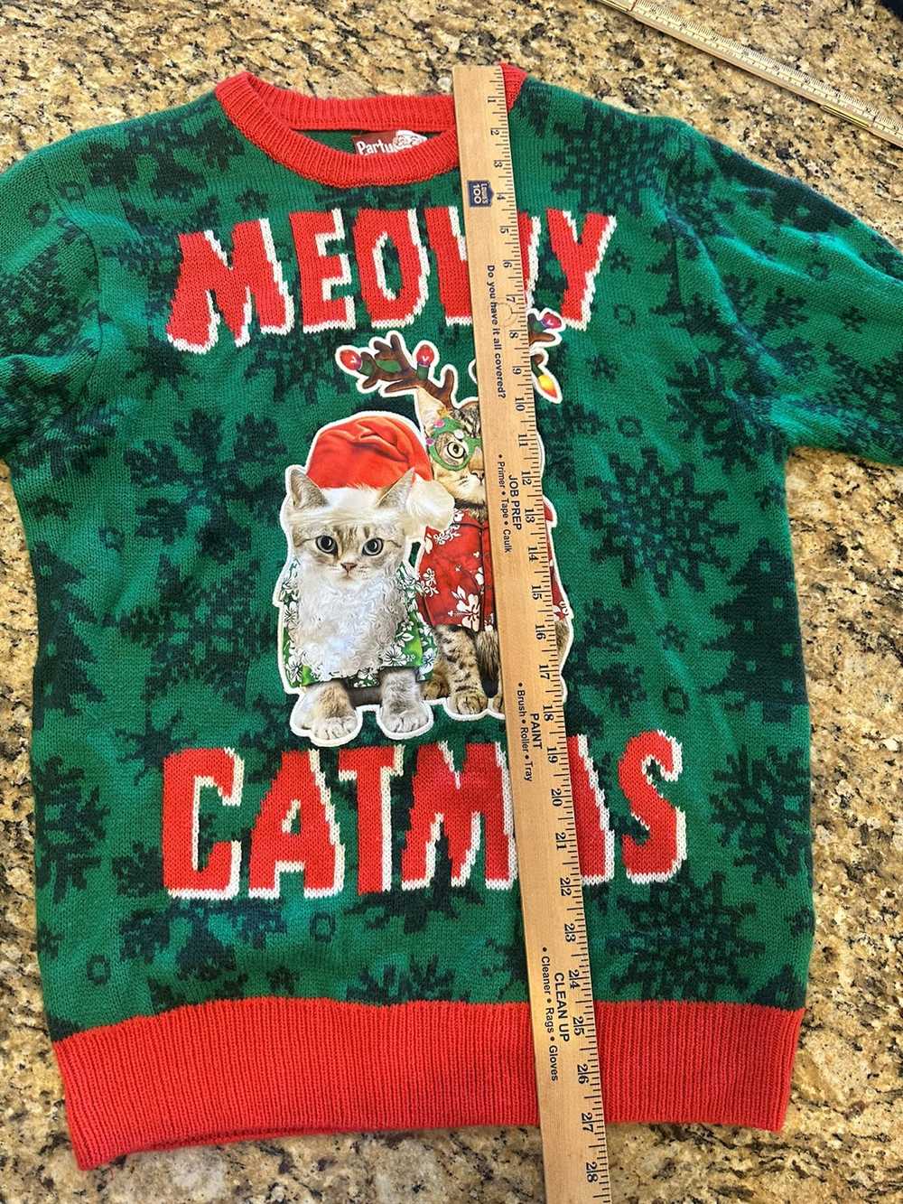 Other Party Sweater Christmas holiday Sweater Cat… - image 5