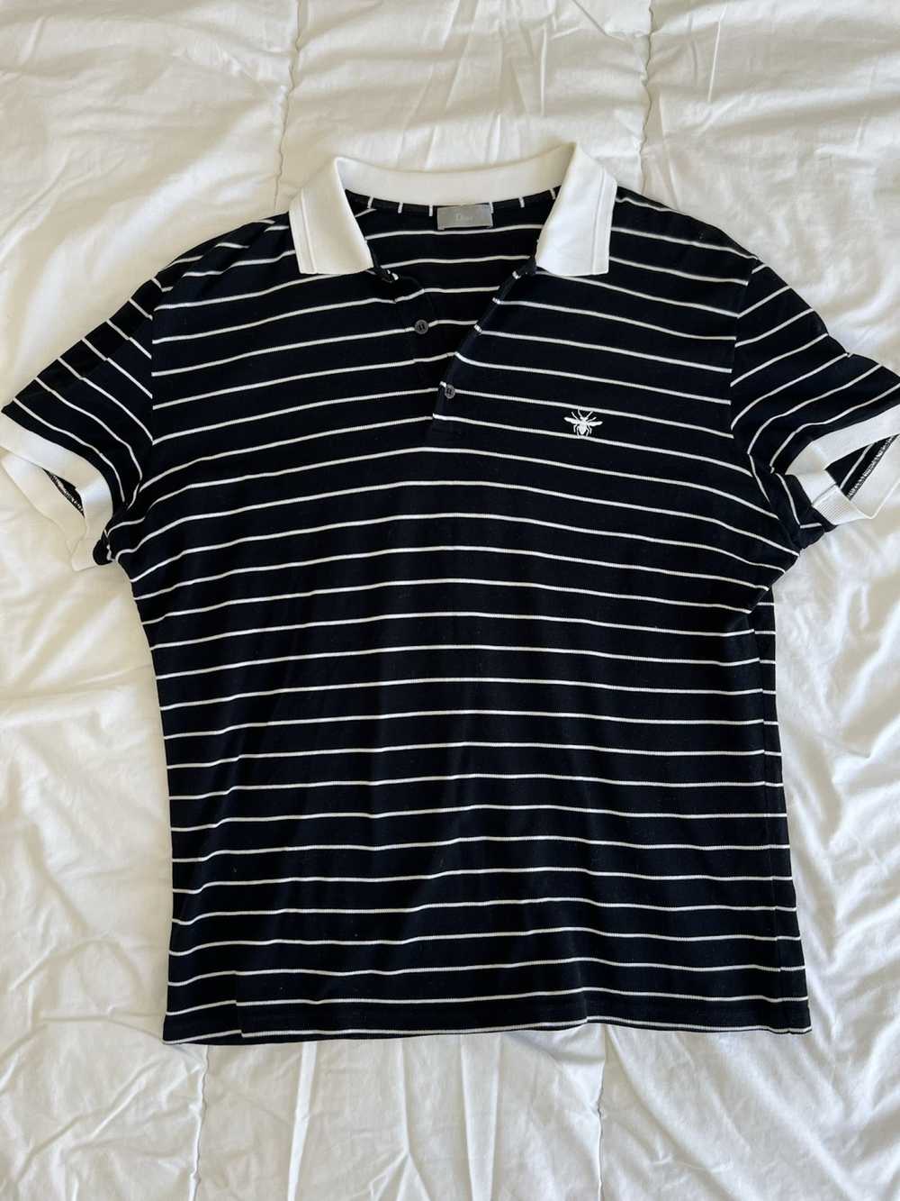 Dior Striped Dior Vintage Polo - image 1