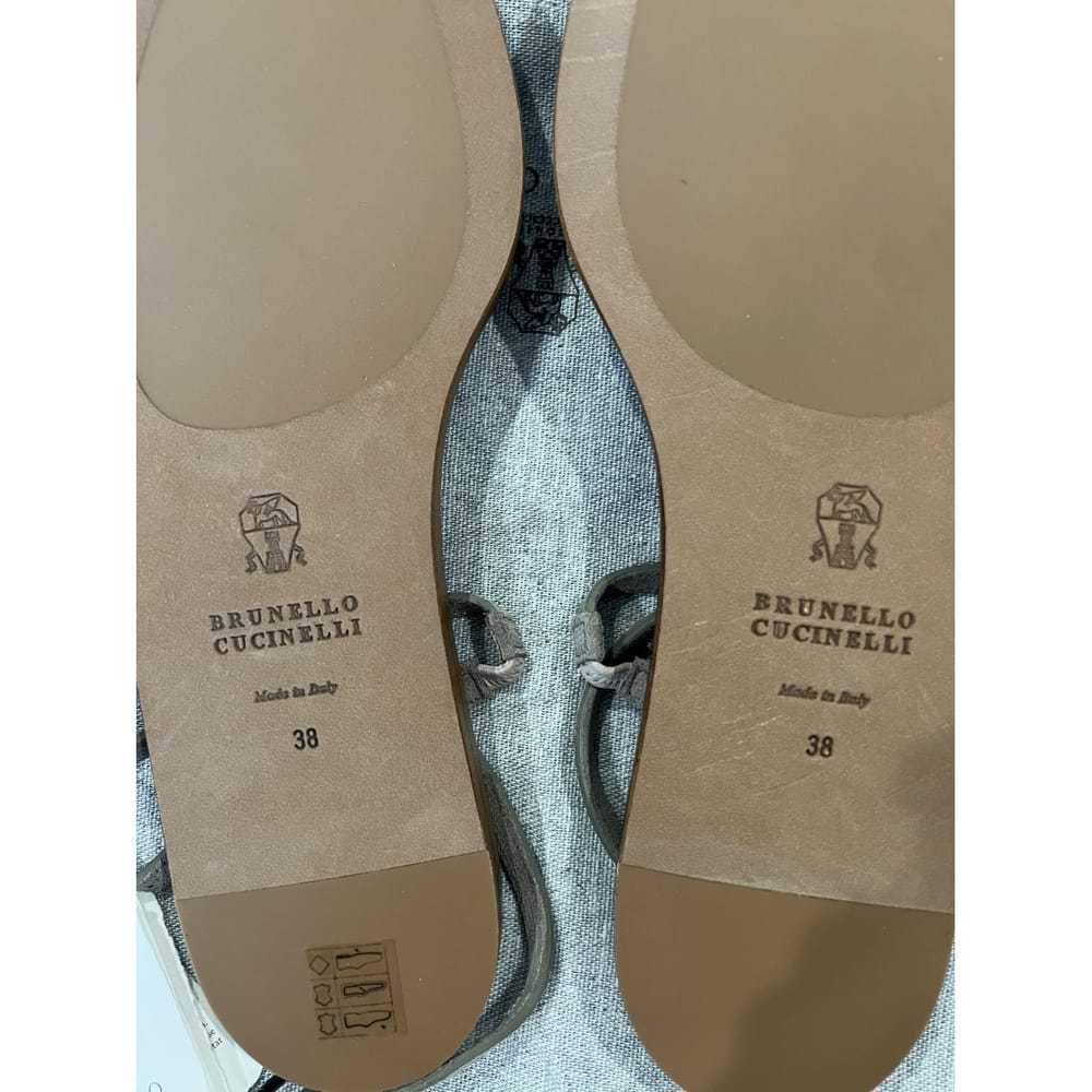 Brunello Cucinelli Leather sandal - image 3