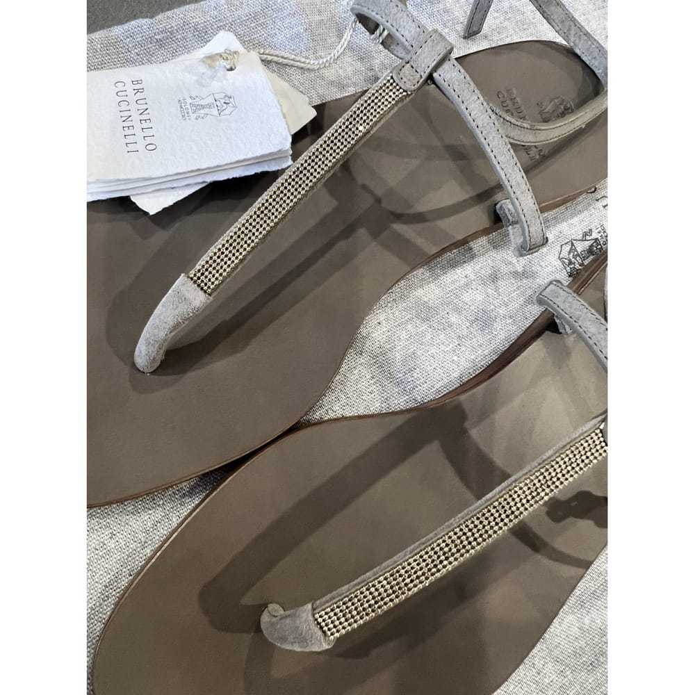 Brunello Cucinelli Leather sandal - image 5
