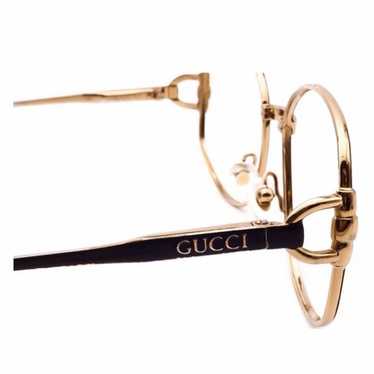 Gucci RARE GUCCI GOLD BLACK VINTAGE FRAMES - image 1