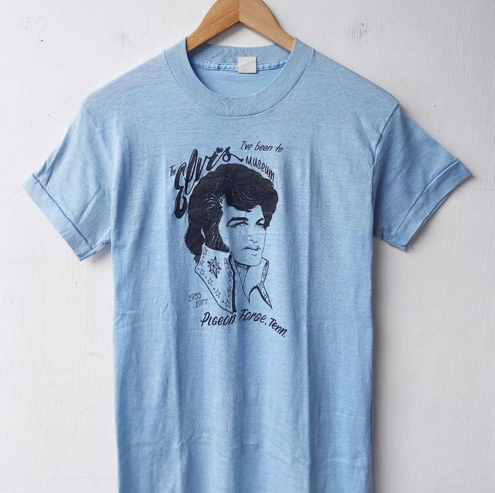 Band Tees × Vintage Vintage 80s Elvis Presley Mus… - image 2