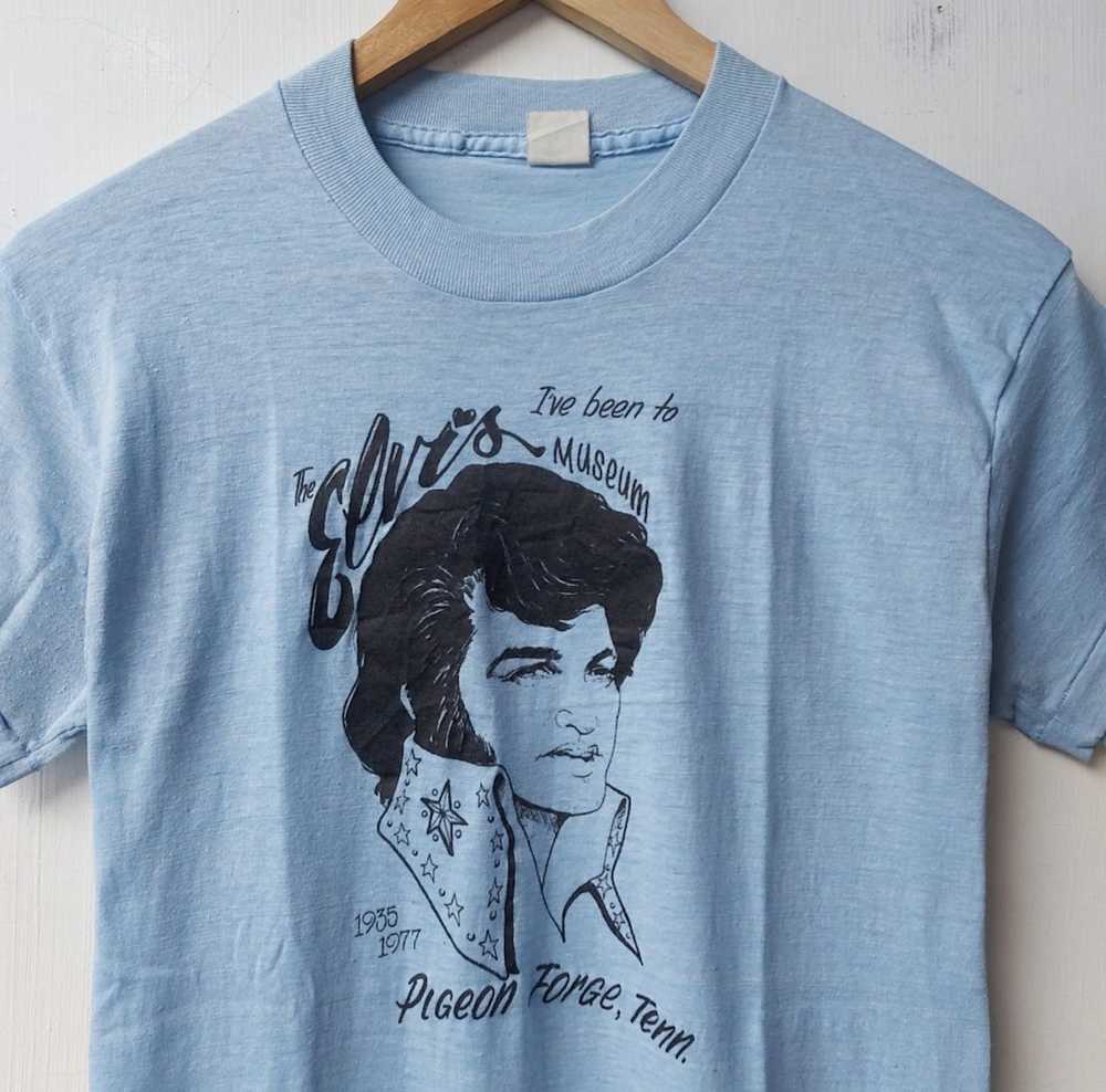 Band Tees × Vintage Vintage 80s Elvis Presley Mus… - image 3