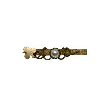 Other Antique early 1900's estate bar pin goldton… - image 1