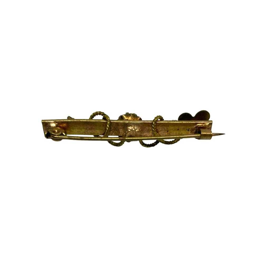 Other Antique early 1900's estate bar pin goldton… - image 2