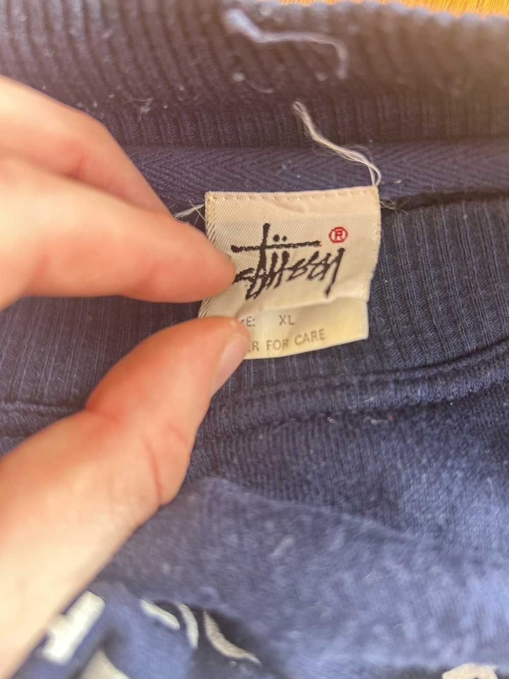 Stussy Blue Stussy Collegiate Sweatshirt - image 3
