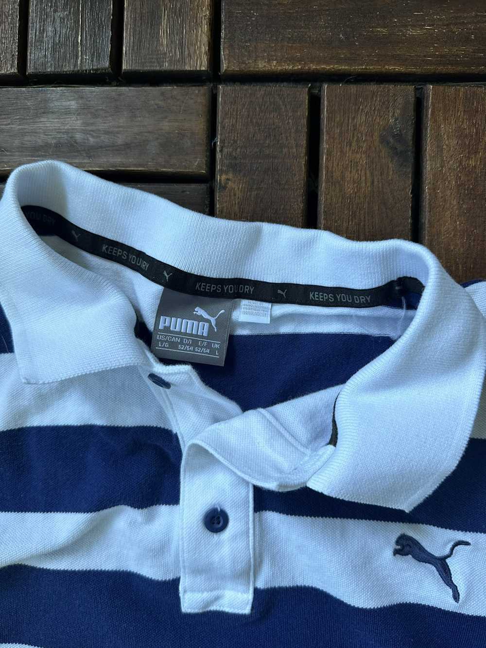 Puma × Streetwear Puma stripe polo shirt - image 3