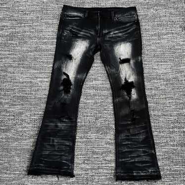 Rockstar Jeans - Unique Distressed Design - 34 x 30 Skinny Fit!