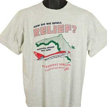 Vintage Northwest Airlines T Shirt Vintage 90s Hur