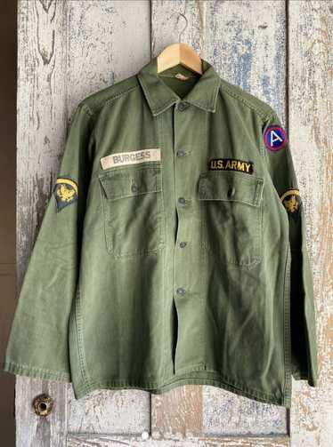 Military × Vintage 1960s army fatigue shirt