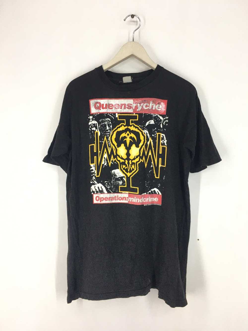 Band Tees × Vintage Vtg 80s Queensryche operation… - image 1